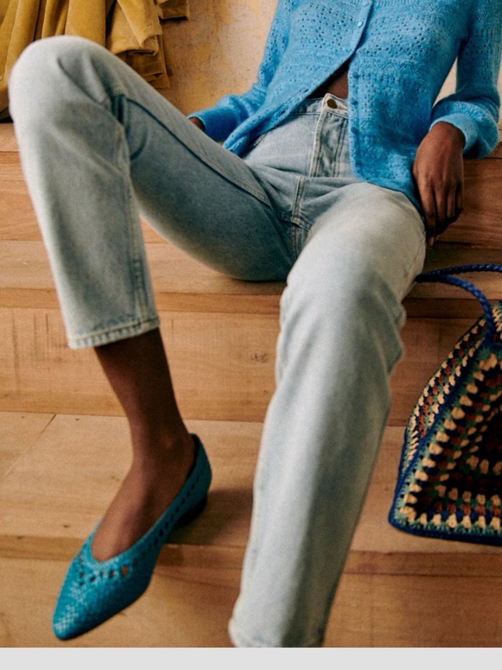 Sezane Light Blue Le Brut Jeans